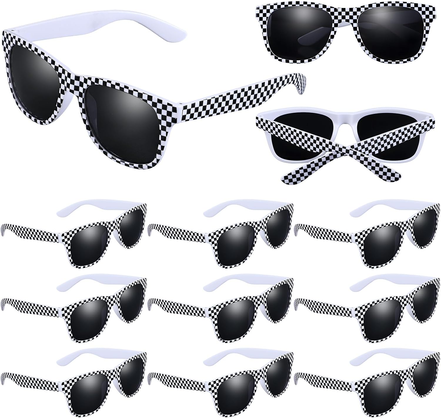 12 Pack Themed Sunglasses Retro Party Favors, Pattern Sunglasses, Party Supplies and Dress Up Accessories