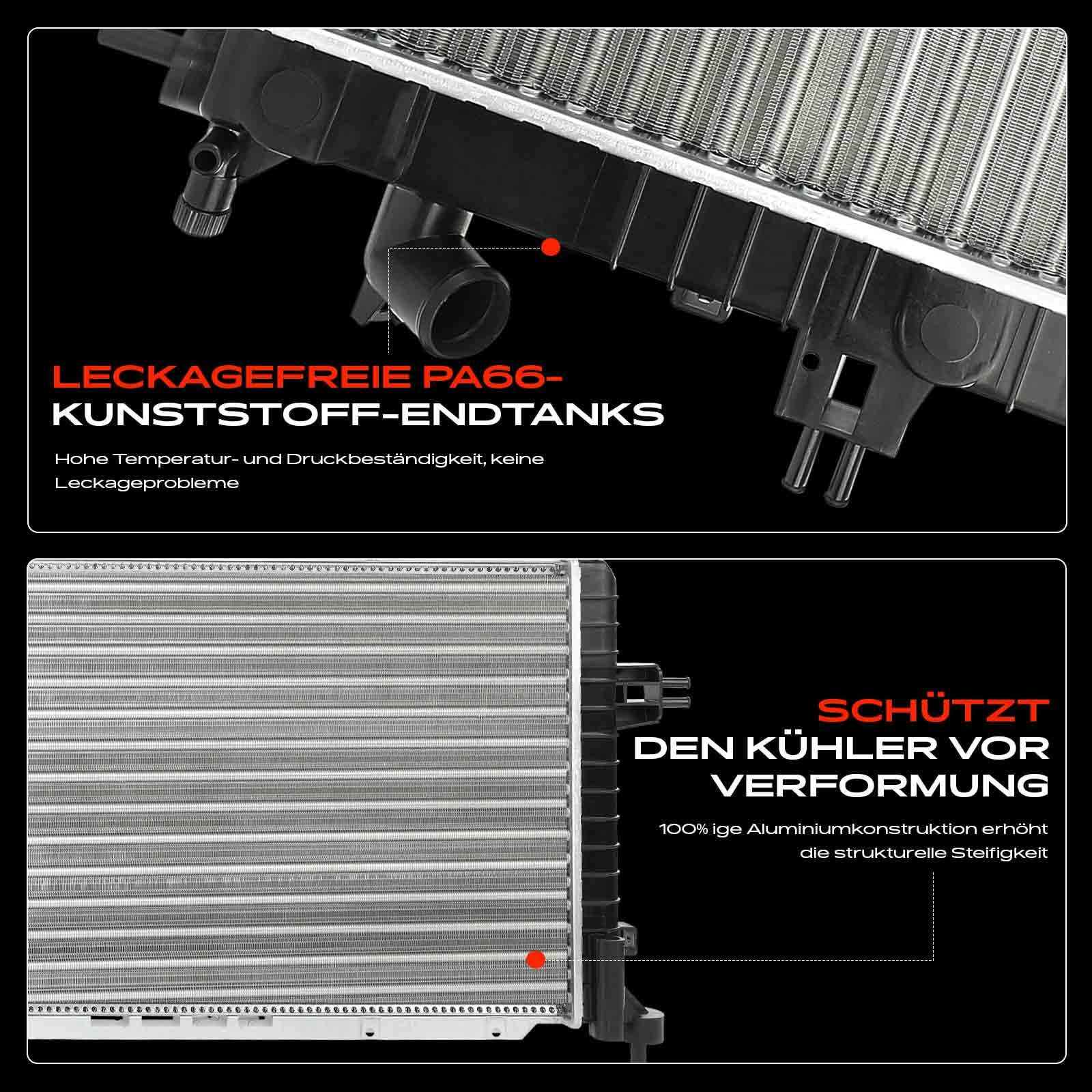 Frankberg Motorkühler Wasserkühler Schaltgetriebe Kompatibel mit Astra H A04 1.2L 2005-2010 Astra H Caravan L35 1.2L-1.9L 2004-2010 Zafira B Kasten/MPV A05 1.7L 1.9L 2005-2015 Replace# 1300269
