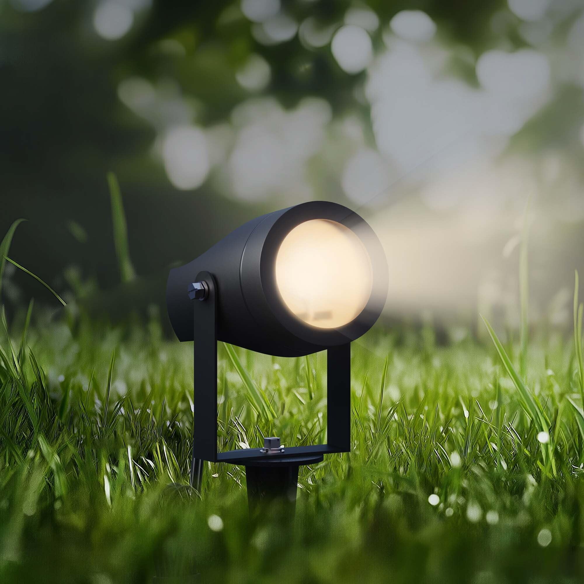 Ledvion Foco de Jardín LED IP44 GU10 1W 6 unidades piqueta sin bombilla