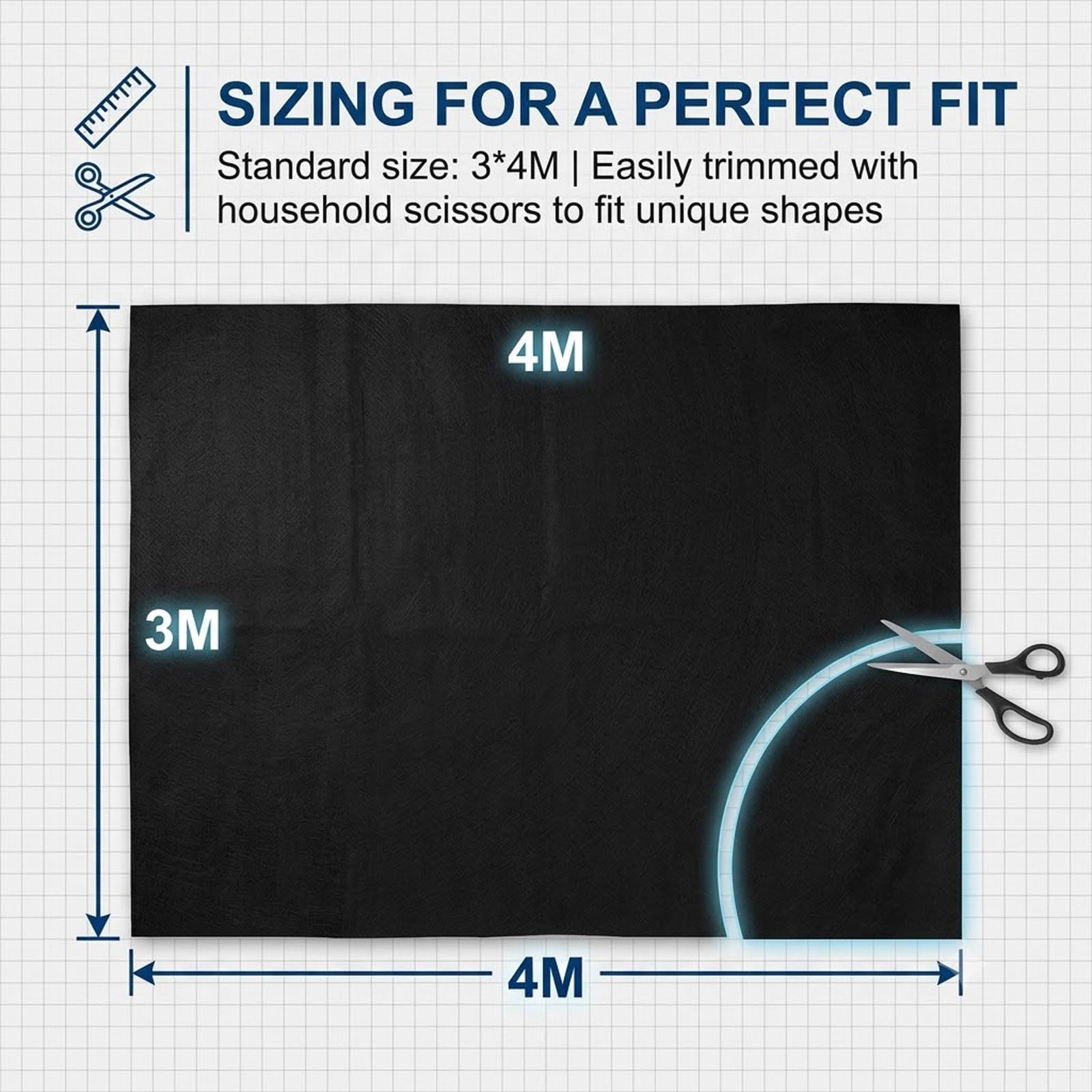 Alfombrilla Para Suelo De Piscina, Protector Exterior Antideslizante | Alfombrilla para piscina antideslizante de alta resistencia,Protege el césped y el liner de perforaciones