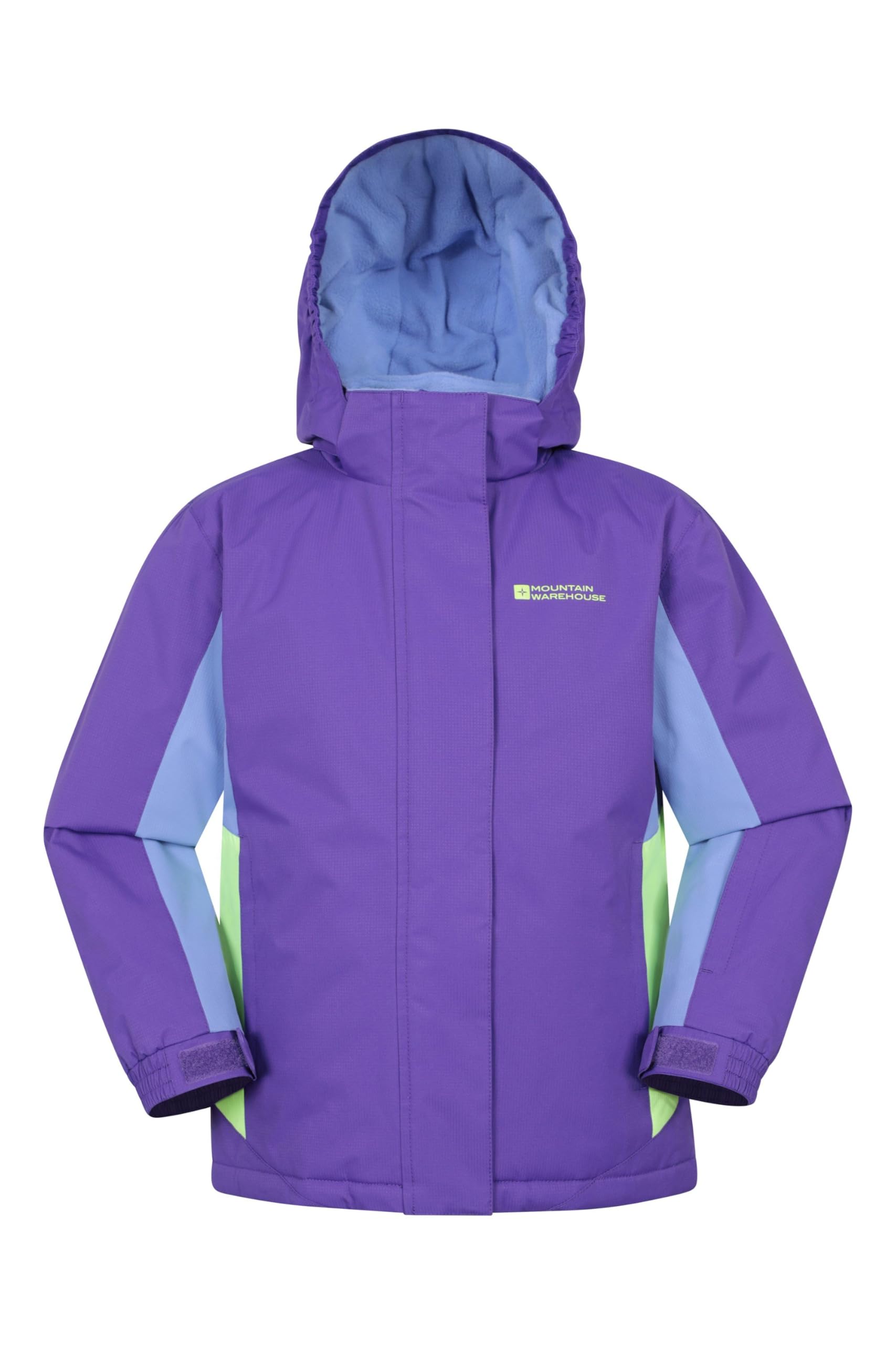 Mountain Warehouse Kinder Skijacke – Schneedicht, Fleecefutter, Schneerock
