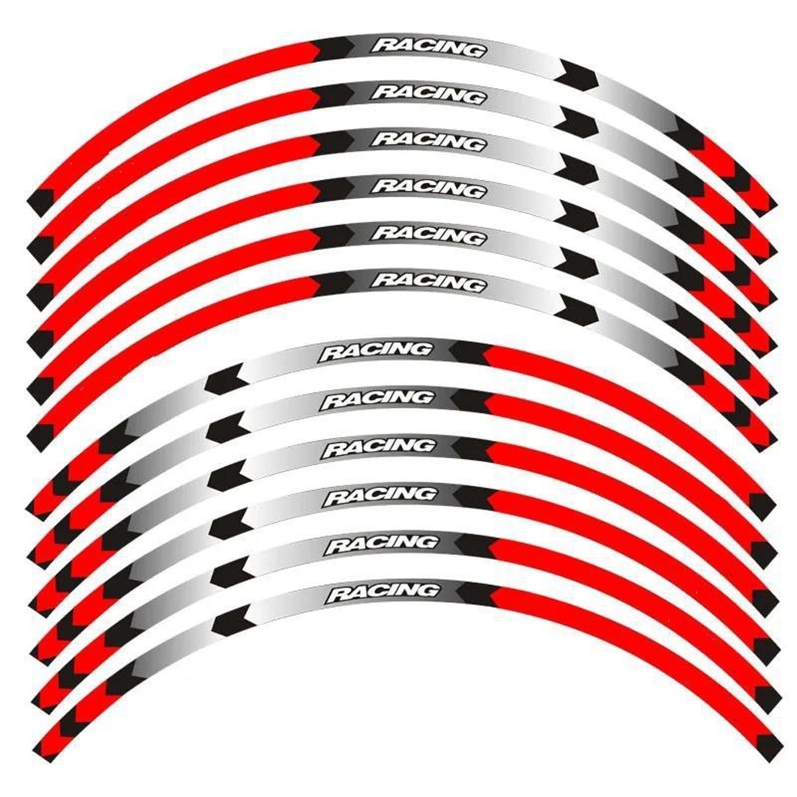 Motorcycle Wheel Stickers Night Reflective Decorative Rim for BMW C650 C650S(Style 3)