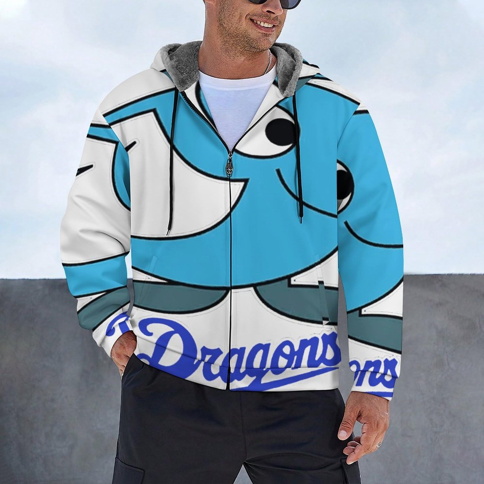 Rimogo] Chunichi Dragons中日ドラゴンズ ジップアップパーカー 3d