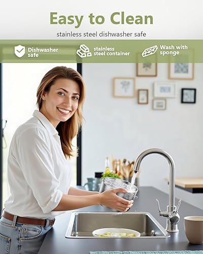 Miniatura 4 de esemoil Fiambrera eléctrica para adultos, lonchera con calefacción de 80 W más rápido, 12 V24 V110 V, lonchera portátil para automóvil, camión,