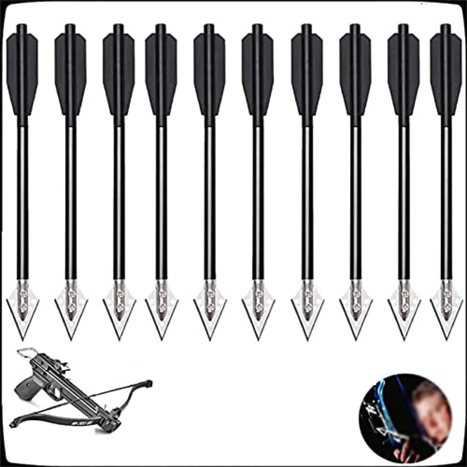 EK ARCHERY – FRECCIA IN ALLUMINIO PER ARCO 30 POLLICI BLU (D016 - Foto 8