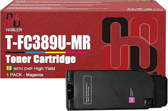 VERIMP T-FC389U Toner Cartridges Compatible for Toshiba T-FC389U-KR T-FC389U-CR T-FC389U-MR T-FC389U-YR Toner Cartridge Work for Toshiba E-Studio 389CS 479CS Printers 1 Magenta Pack