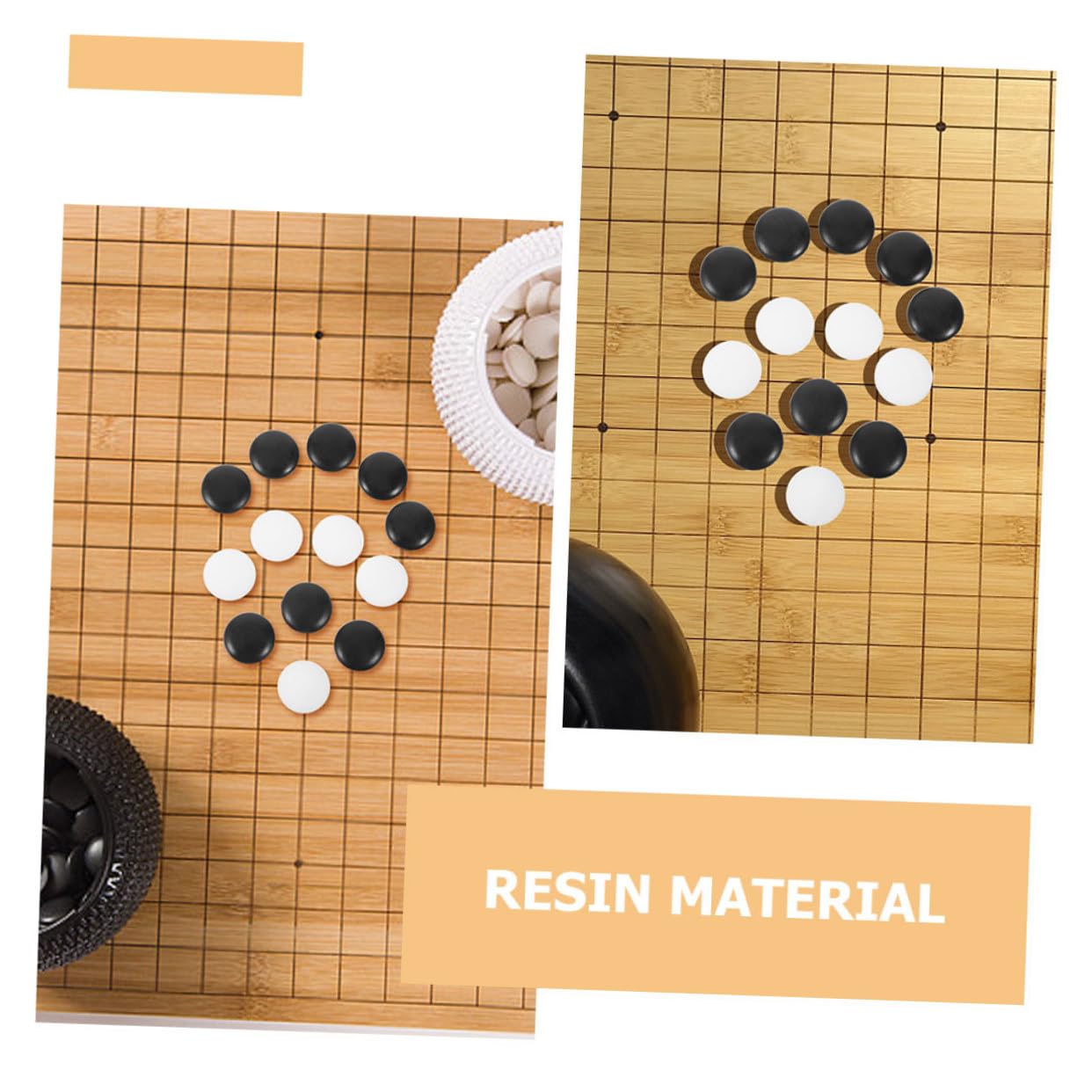 Pezzi da Gioco Go in Resina 360 Pezzi per Tabellone