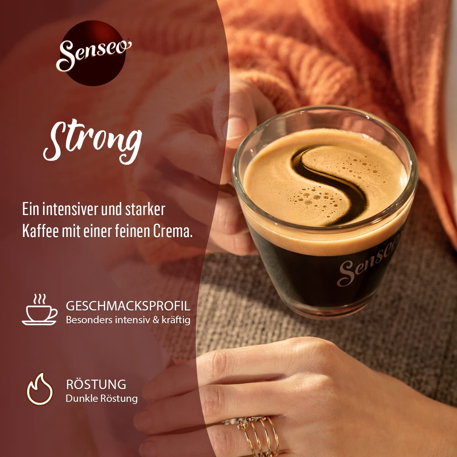 Senseo Pads Strong, Vorratspackung, 5 x 32 Getränke, 160 Kaffeepads