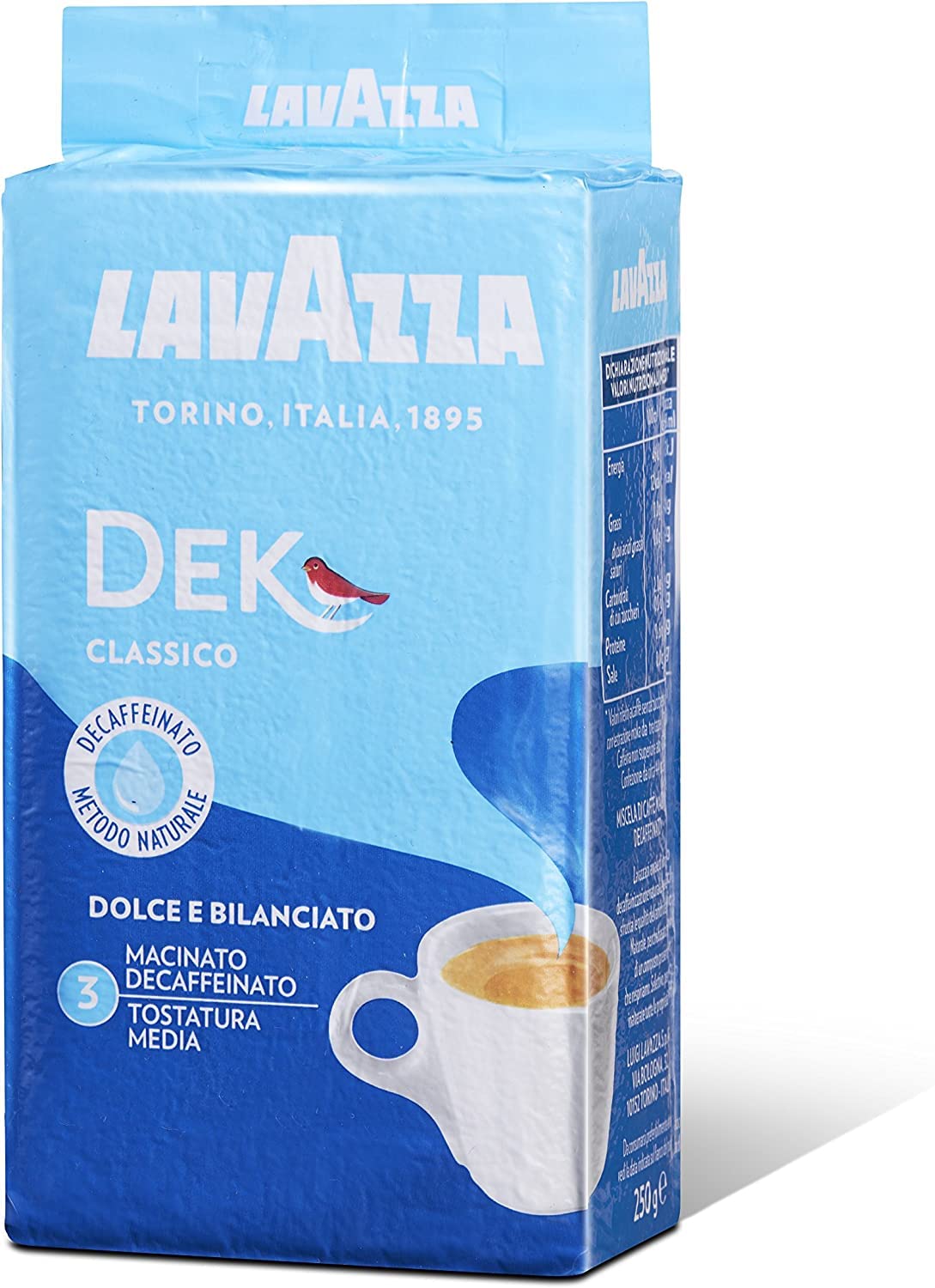 Lavazza Dek, Decaffeinato, Café Molido, 6x 250g