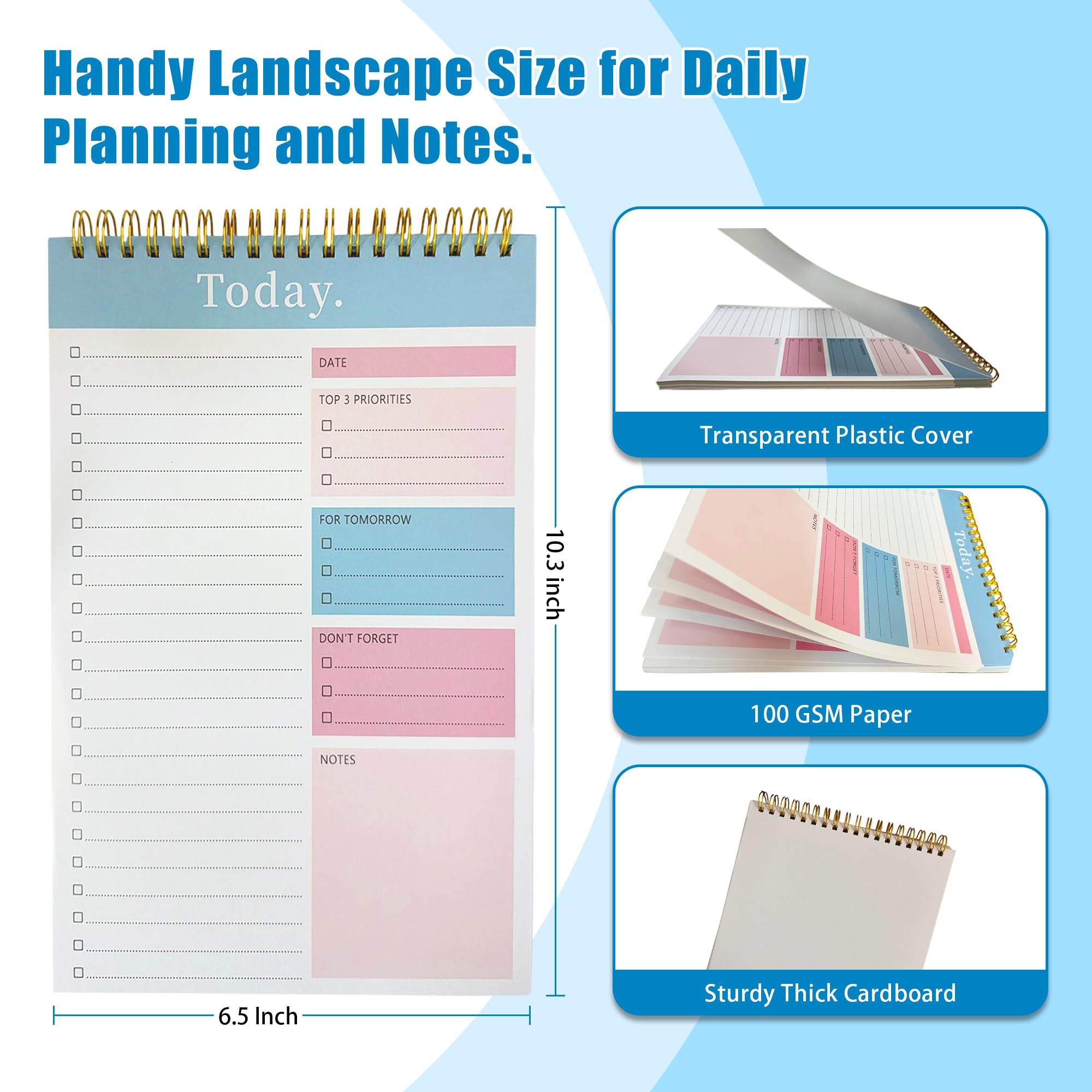 Kit di messa a fuoco ADHD, include timer visivo, planner giornaliero, giocattoli fidget e carte motivazionali, gestione del tempo per uomini e donne, migliora la concentrazione, la