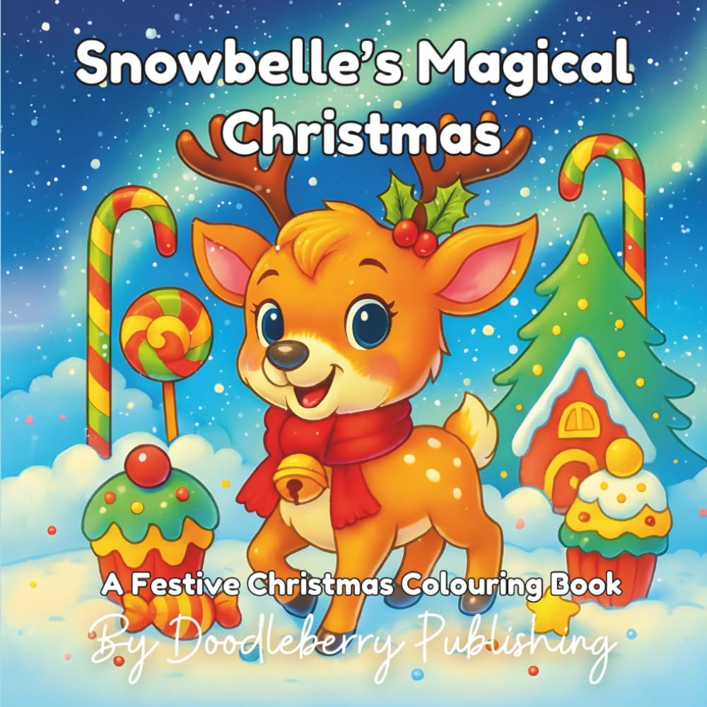 Snowbelle's Magical Christmas: A festive christmas colouring book for children (Doodleberry Christmas Collection)
