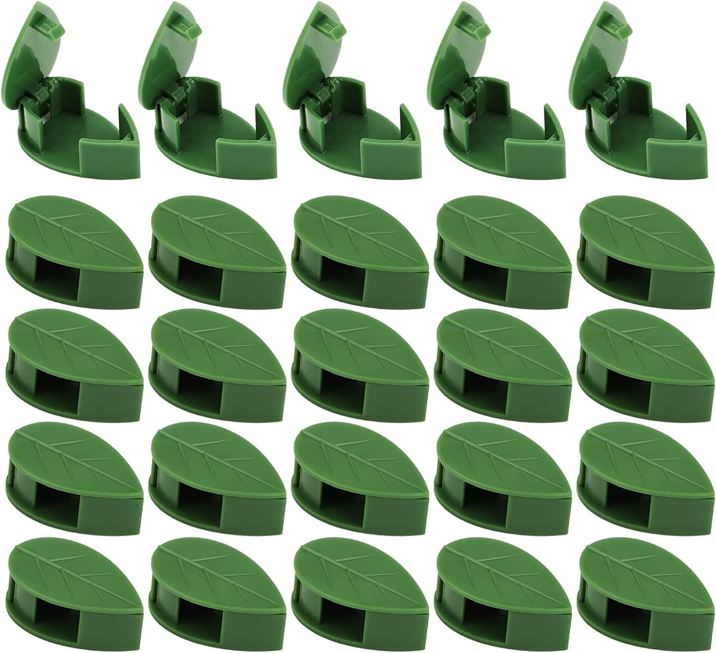 DewCare 30 Pcs plant support for climbers, leaf plant organiser clip money plant clips for wall support creeper plant support climber support for plants plant holder for wall climbing wall clips