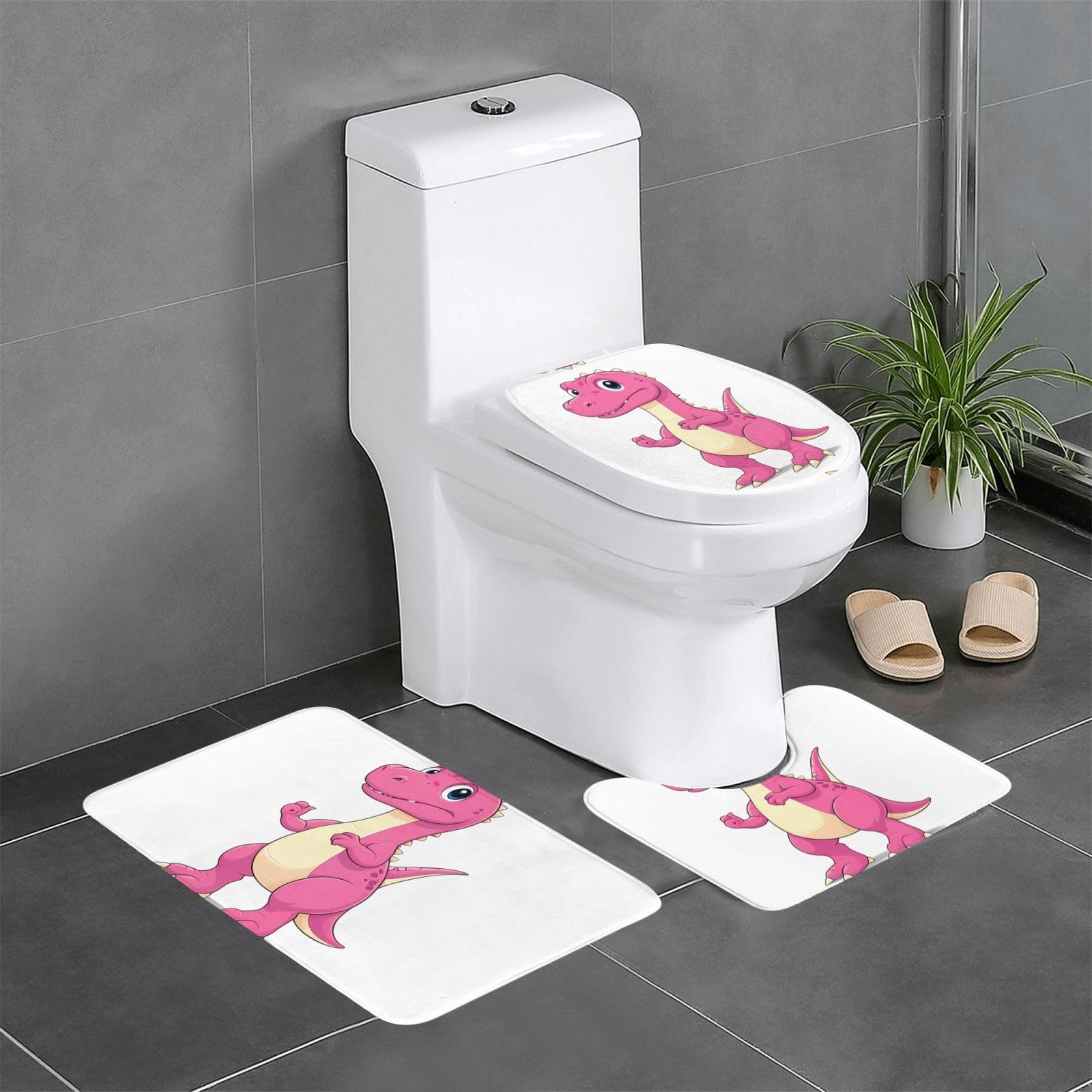 Tapis de salle de bain anti-glisse 61 x 40,6 cm contre les chutes d'eau