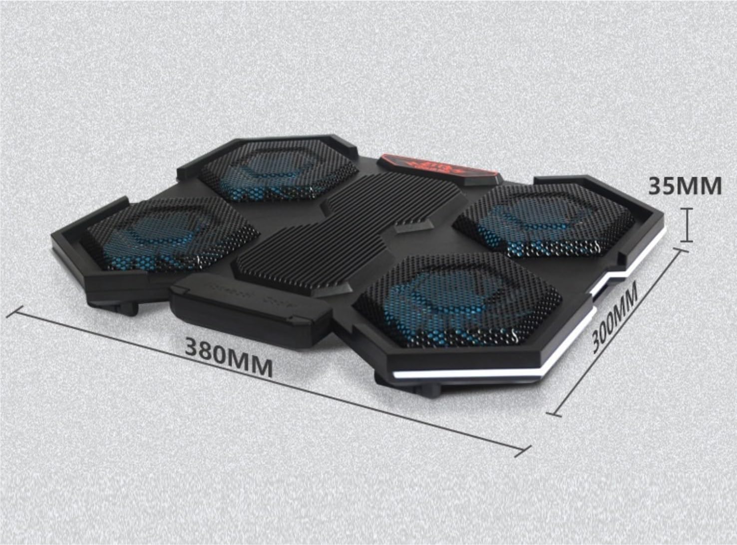 Refroidisseur Pc Portable Support De Refroidissement for Ordinateur Portable 12 À 17 Pouces, avec 6 Ventilateurs Silencieux Et Hauteur Réglable Ventilateur Rapide