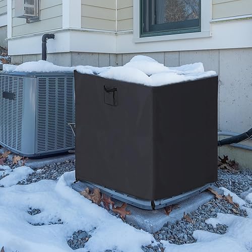 Miniatura 6 de ABCCANOPY Cubierta protectora impermeable para muebles de exterior, cubierta cuadrada universal para muebles, 34 x 34 x 32 pulgadas, color negro