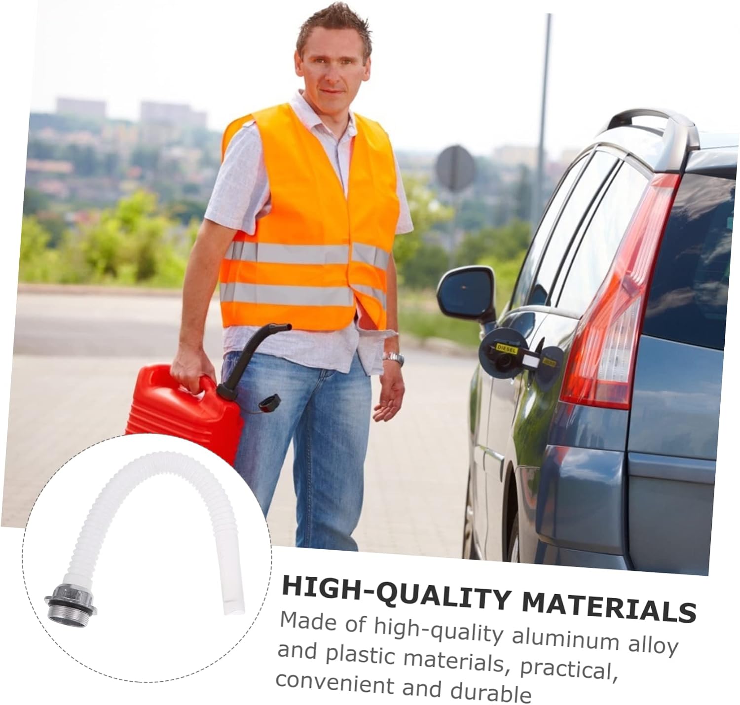 SHOWERORO Can Spout Nozzle Replacement Flexible Spout for Aluminum Can Leak Hand-tight Design
