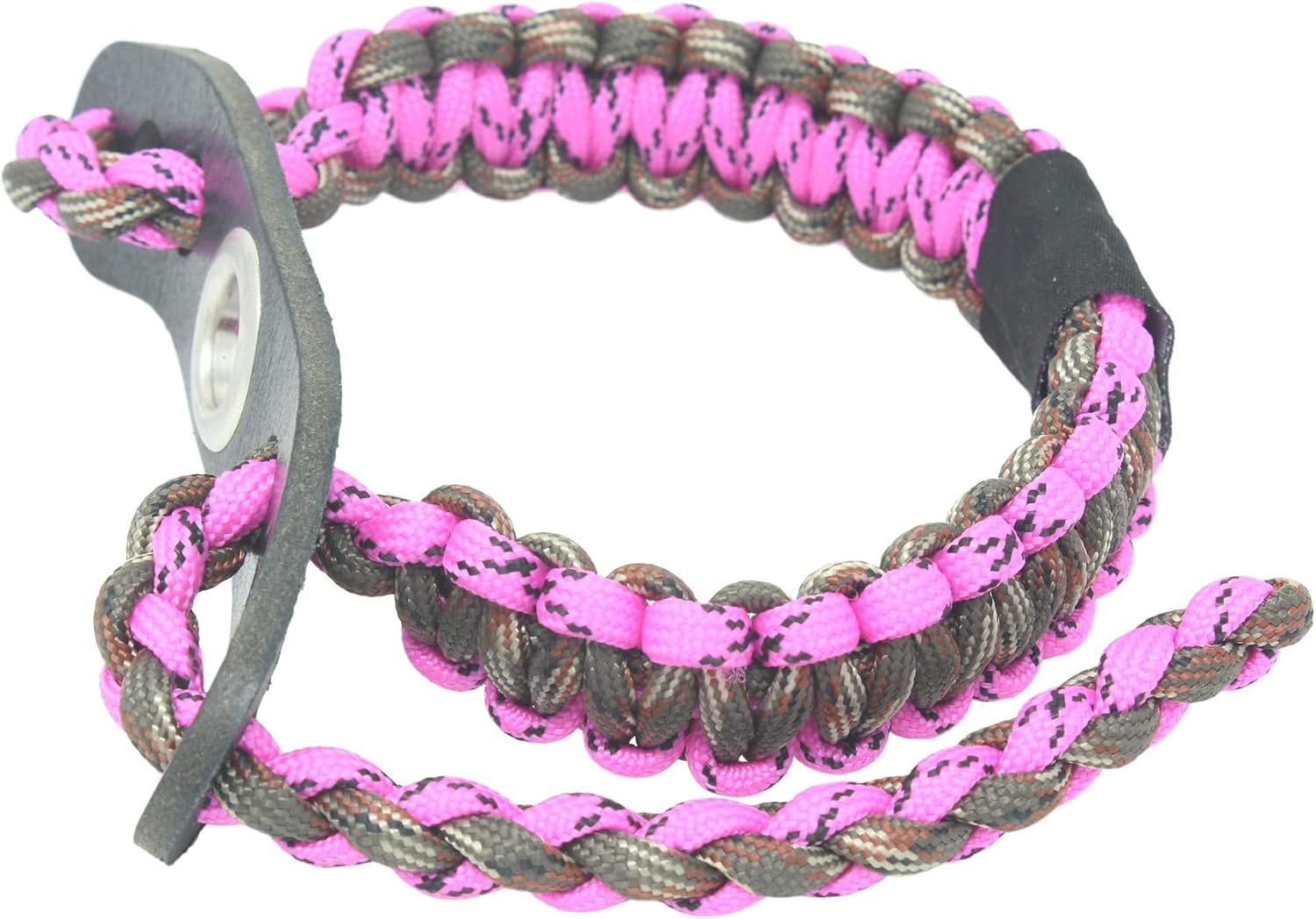 Realtree® Paracord Archery Bow Wrist Sling - 100% Full Grain Leather 550 Paracord