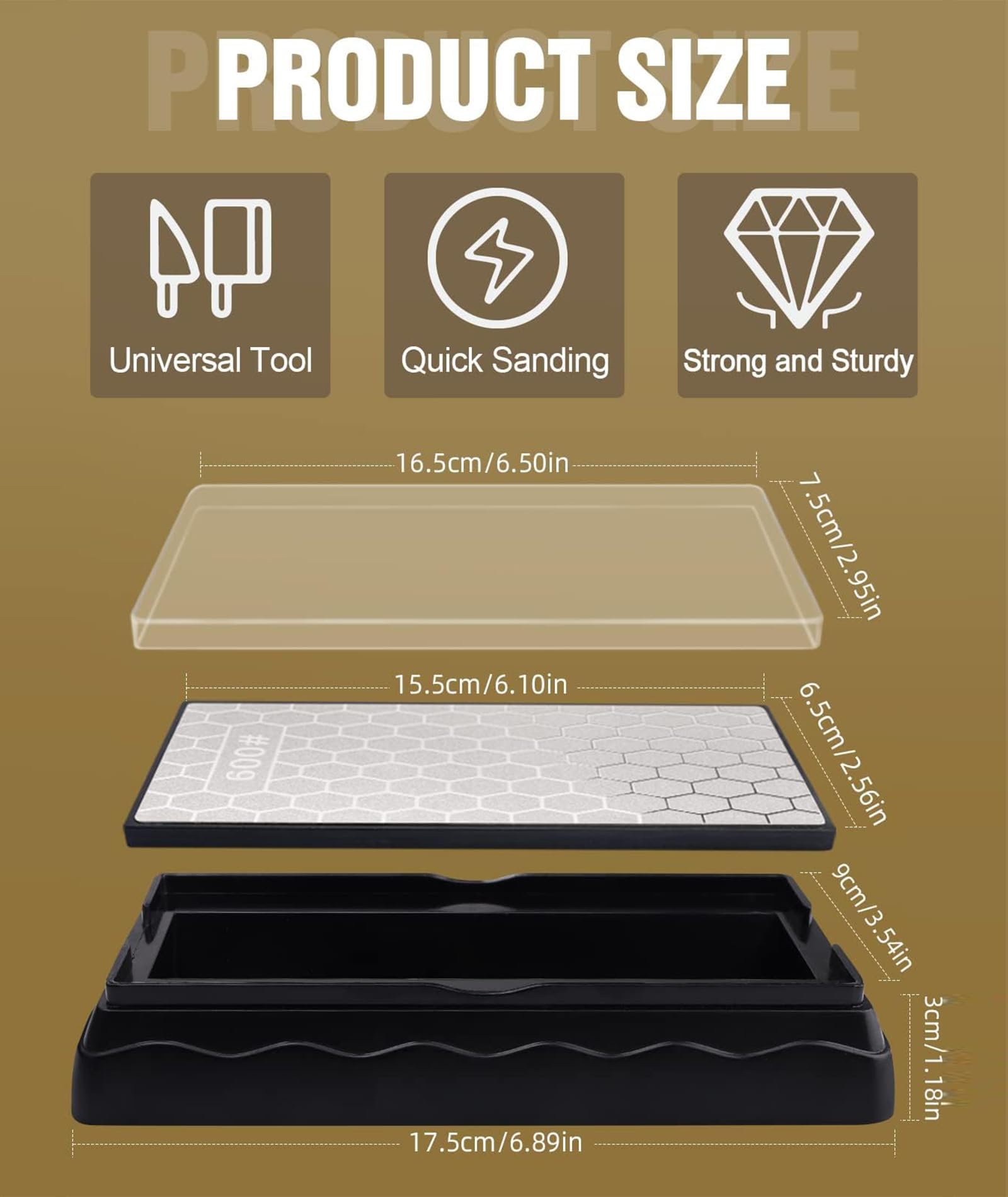 Diamond Knife Sharpening Stone - Restore Blades Fast -7