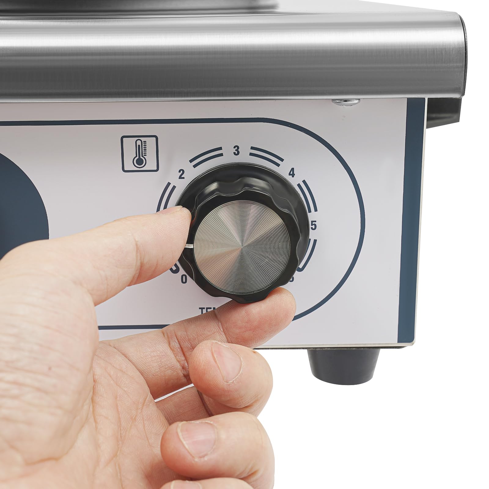 Chauffe-chien professionnel en acier inoxydable avec capacité de 6 l et 2 barres à pain, réglage de la température de 50 à 300 °C, puissance 550 W, pour les plats à emporter, les camions alimentaires