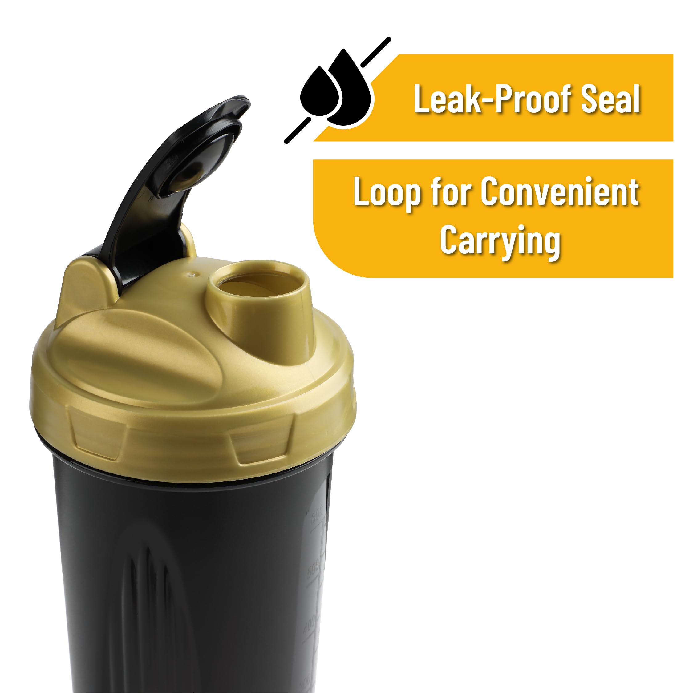 Mr. Pen- Shaker Bottles for Protein Mixes, 28 oz, 4 Pack — Amazon image 5