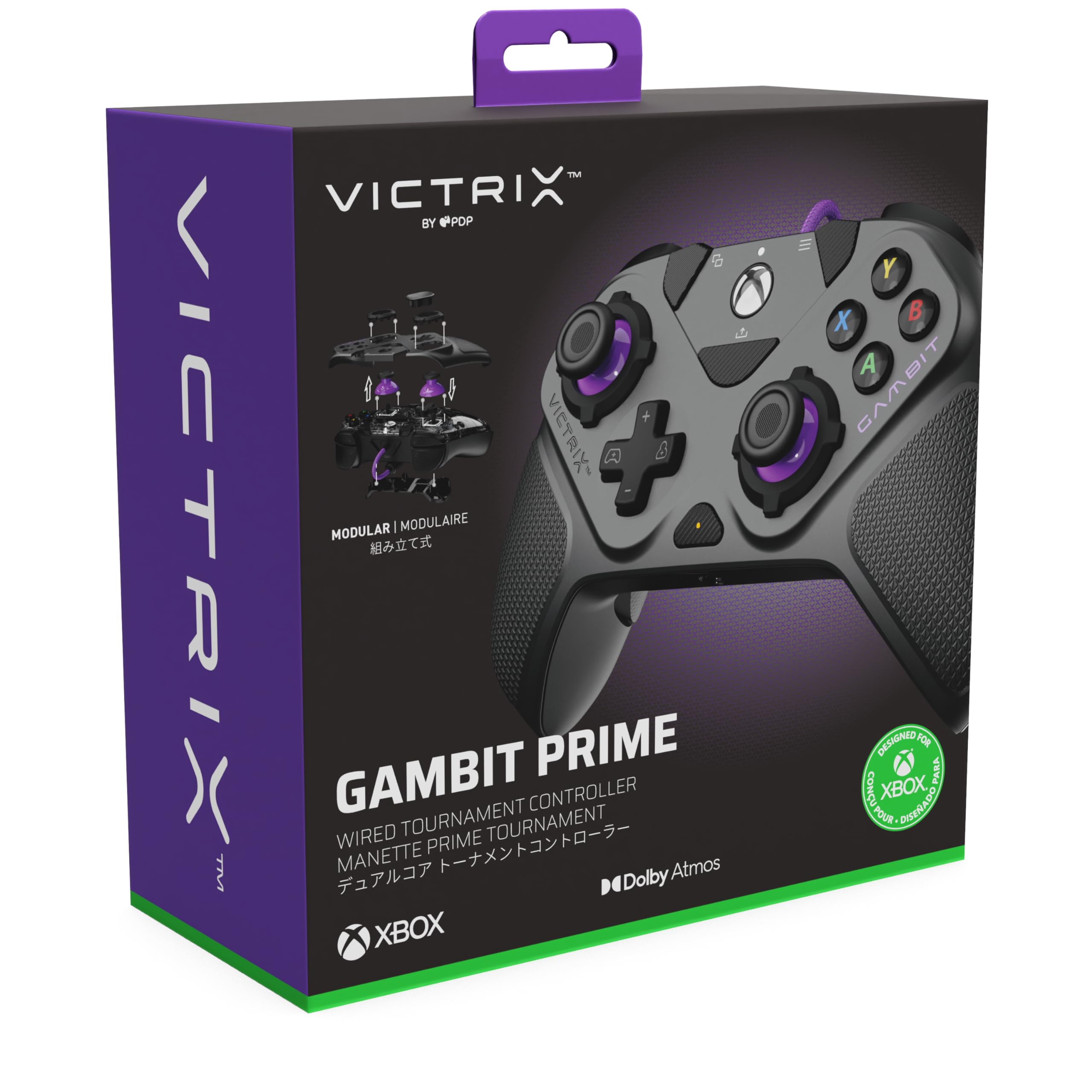 PDP Xbox Victrix Gambit Prime Wired Controller - Gray