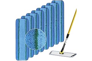 Upgraded Replacement Microfiber Mop Pads for Rubbermaid Commercial 18 Inch Mop