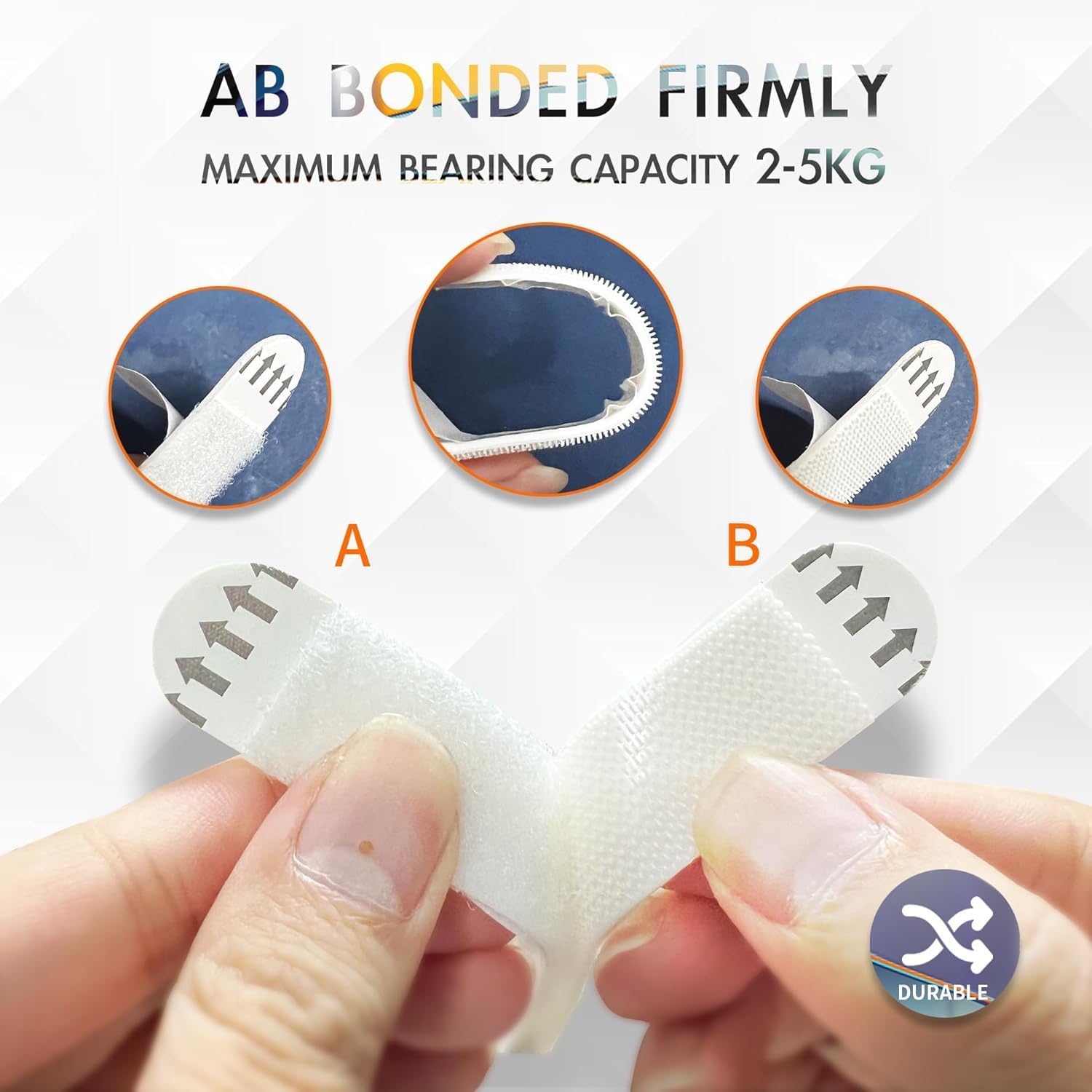 YANCI® Large Picture Hanging Strips Heavy Duty, 12-Pairs(24 Strips) Picture Canvas Hanger No Nails, Water-Resistant Adhesive Strips, for Pictures, Frames, Mirrors, Wall décor, Christmas Decorations