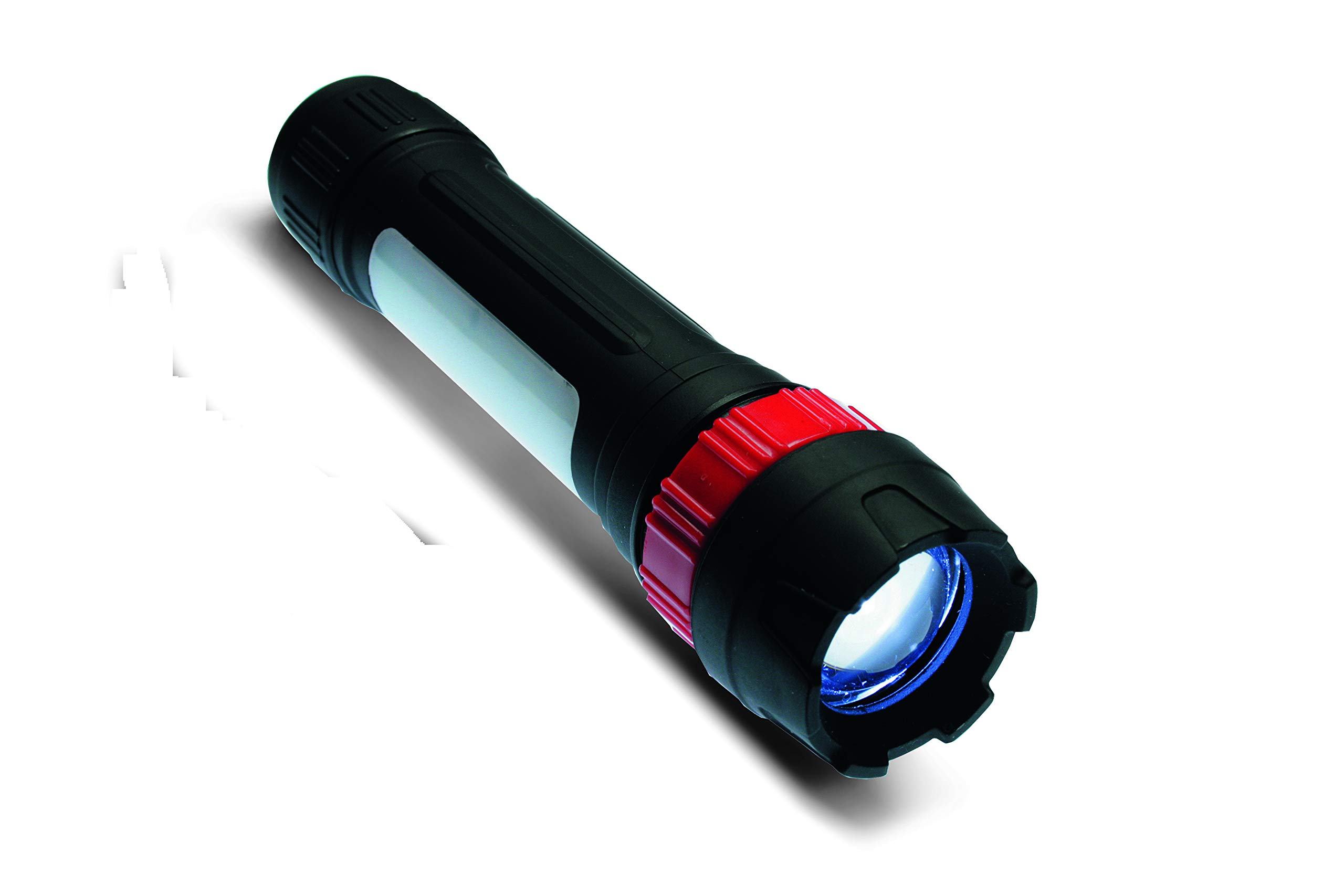 Kronus Unisex's KONUSLIGHT-9 6 Piece Flashlight with Adjustable Head, Black/Red, One Size