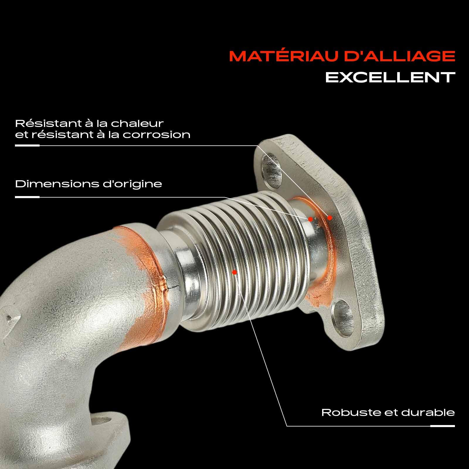 Frankberg Tuyau de raccordement EGR 04L131521BH | Compatible avec: T.r.a.n.s.p.o.r.t.e.r VI Fourgon SGA SGH SHA SHH