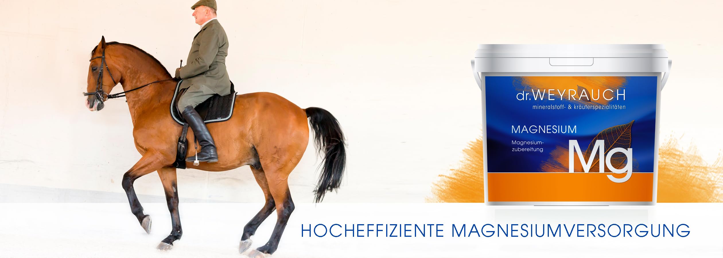 Dr. Weyrauch Mg Magnesium | 1 kg | Ergänzungsfuttermittel für Pferde | Mit Magnesiumbisglycinat