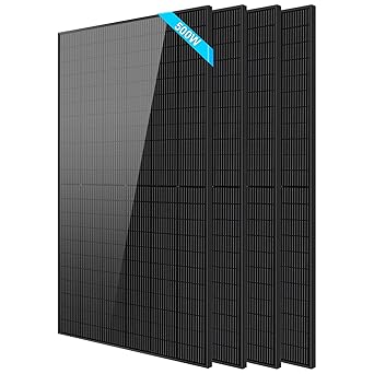 SUNGOLDPOWER 500W Solar Panel 4pcs UL61730,Class A Cells,Waterproof IP68,High Efficiency,Vmp 37.6V,Charging 12V/24V/48V Battery for RV,Cabin,Shed,Home,Farm,On Grid/Off GridTotal 2000W