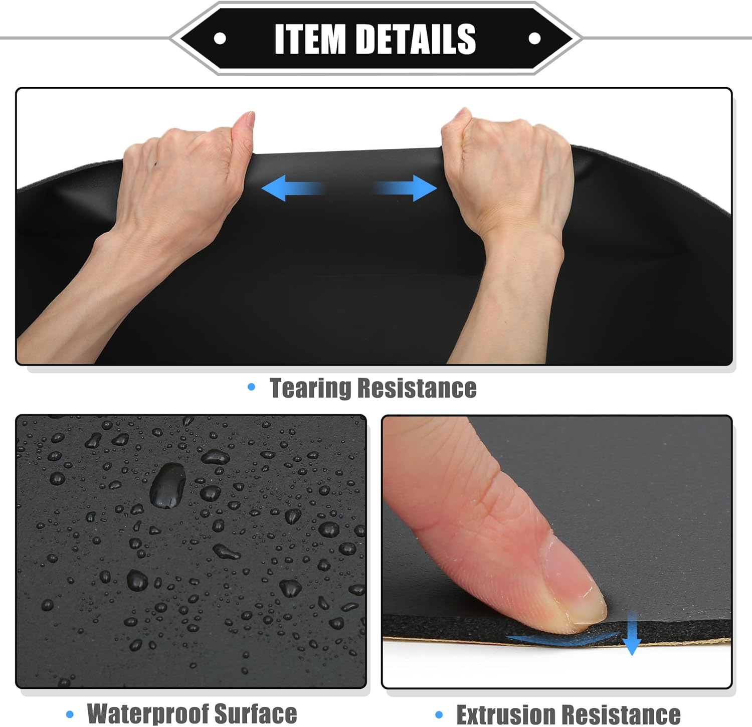 39 Pcs Sound Deadening Mat, 157mil 4mm 55sqft Heat Insulation Pad Universal for Car Door Floor Damping Self Adhesive Foam W/Foil Tape and Tool