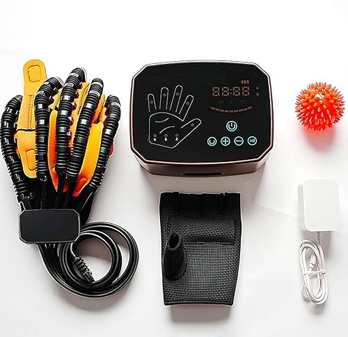 Guantes de robot de rehabilitación de manos, Equipo de terapia de mano, Recargable, Ajuste de fuerza, Equipo de recuperación de hemiplejia cerebral,
