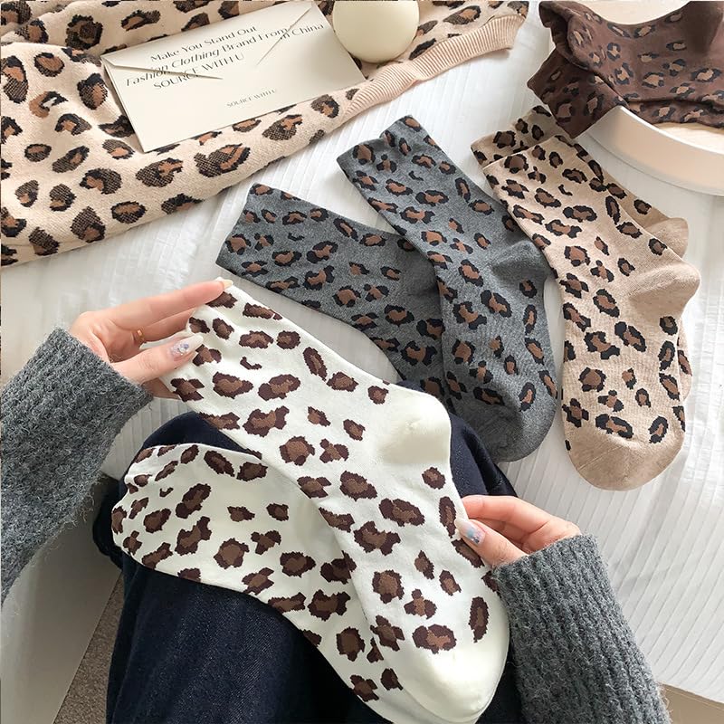 Image of Kelabia 6 Pair Cute Cotton Socks Kawaii Bear Ankle Preppy Ruffle Socks for Women Japanese Fall Vintage Crew Socks