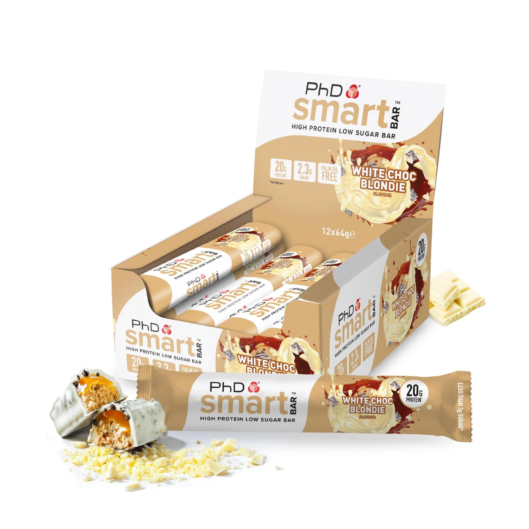 Smart Bar, White Choc Blondie - 12 Bars