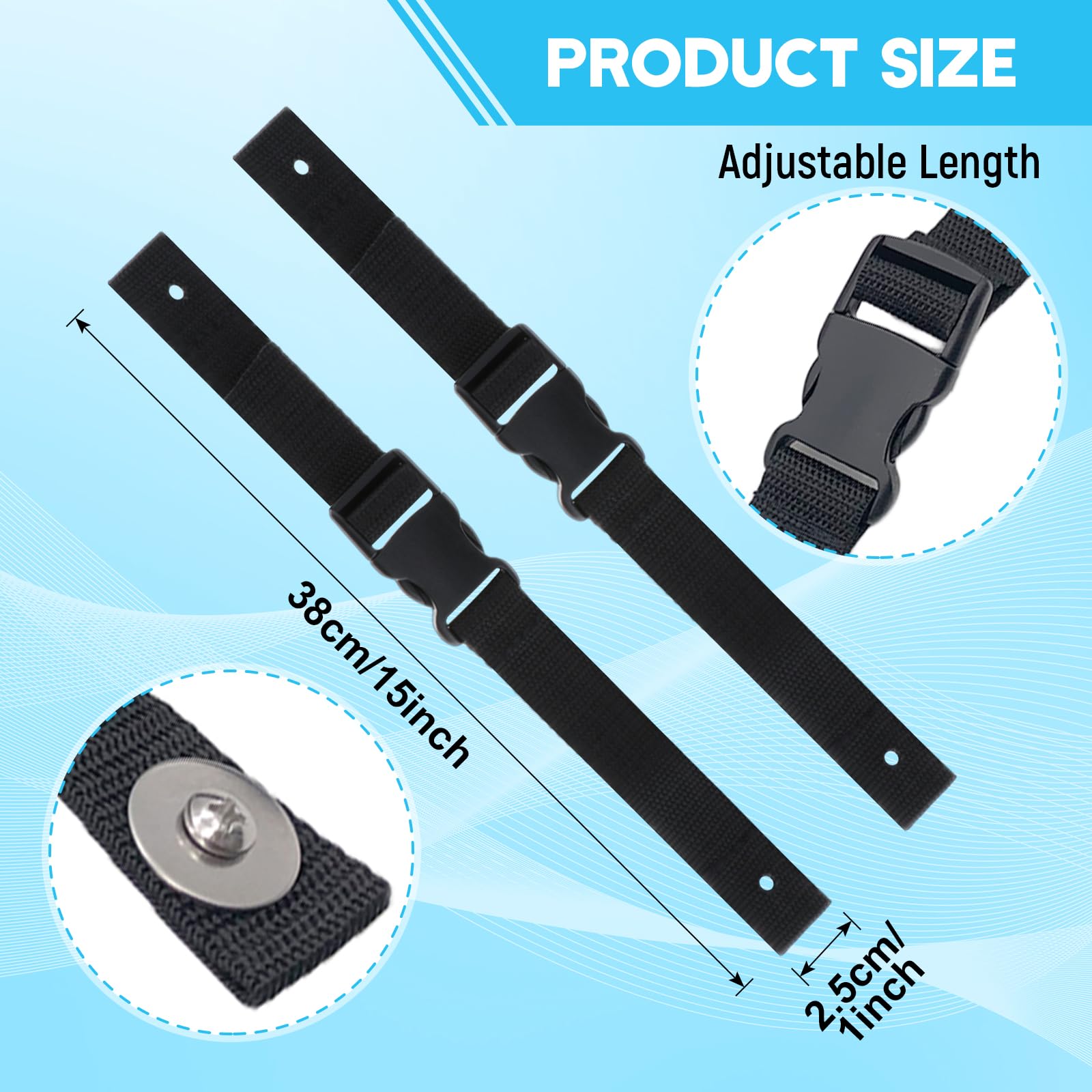 Nishiyuenyi 1 Pair Kayak Center Console Straps Hatch Lid Mount Fixing Webbing