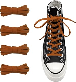 UamGlsob 2 Pairs 5/16" Elastic Shoe Laces for Converse High Top, Low Top