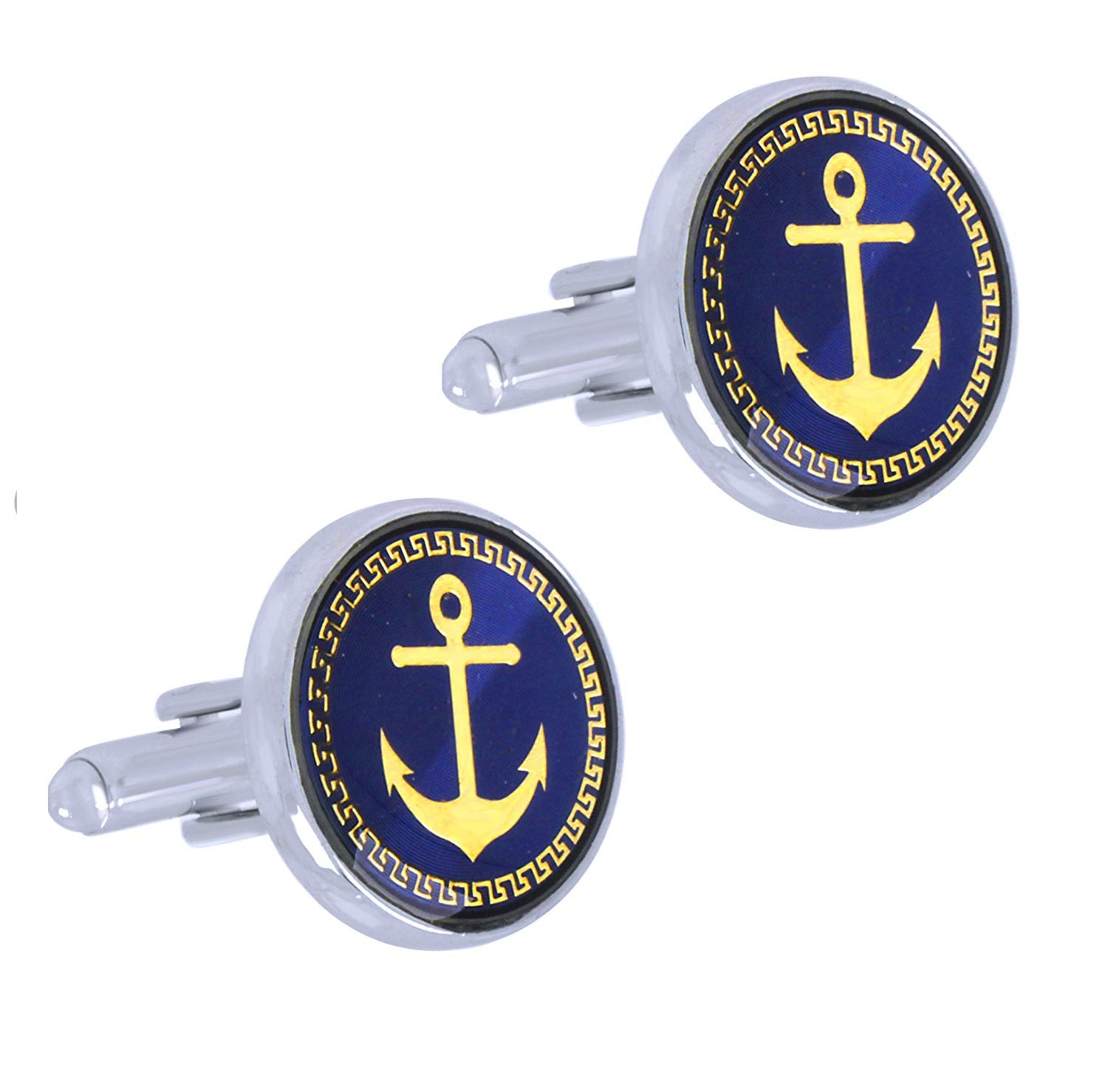 Amaal Anchor Cuff Links for Mens/Cufflink Cufflinks Set for Men Boys Father Formal Shirts with Gift Box -CFL-119 (B07FLLMMZT) Amazon Price History, Amazon Price Tracker