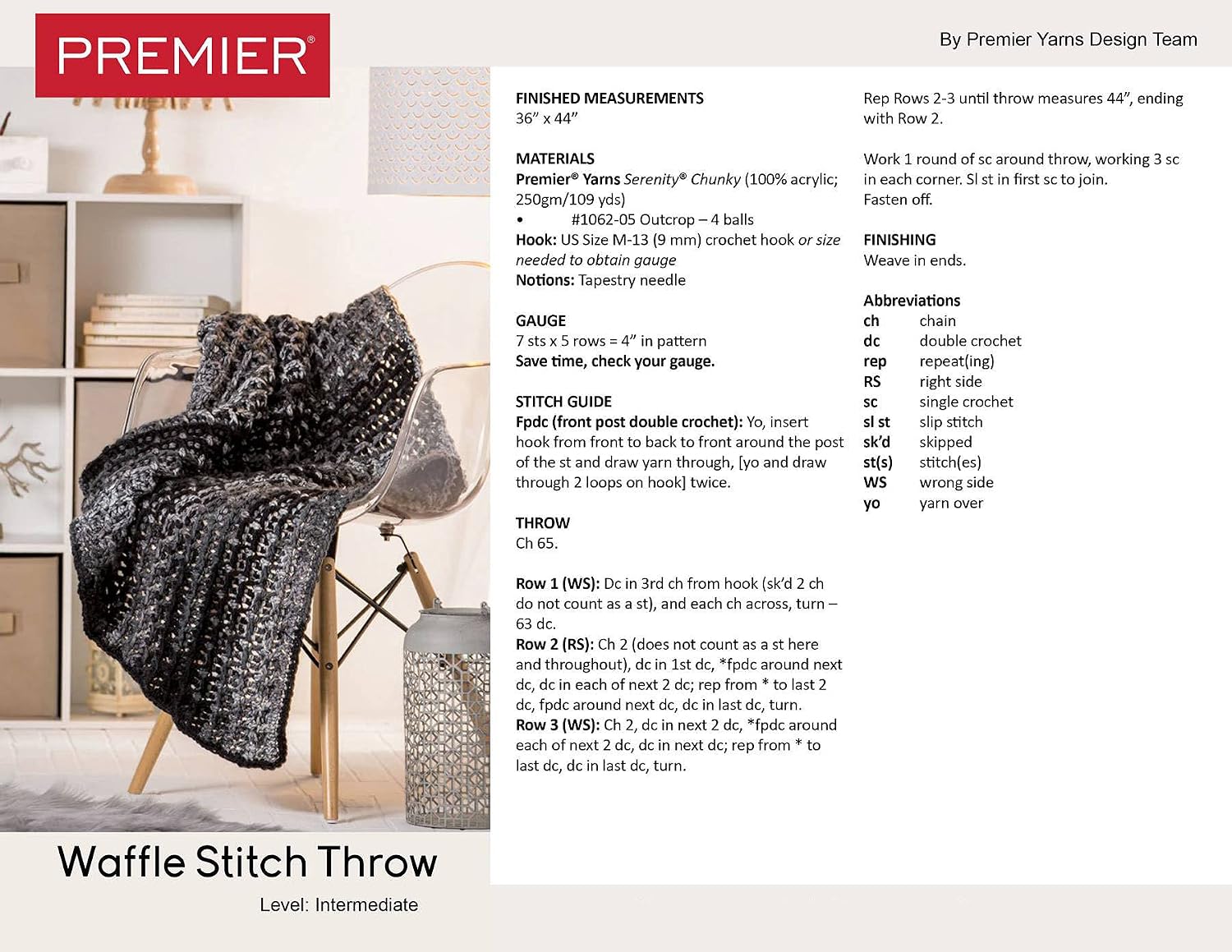 Premier Yarns Everyday Solid Cream DN100-2 (3-Skein) Same Dyelot Worsted Medium #4 Soft Knitting Yarn Acrylic Bundle with 1 Artsiga Craft Bag