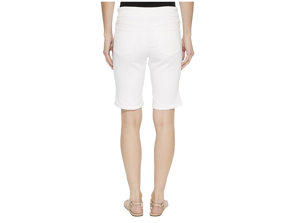 

Tribal 10 Knit Denim Pull-On Shorts with Leg Detail in White (White) Women's Shorts