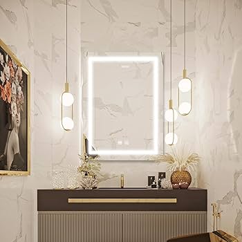 Janboe LEDバスルームミラーキャビネット Amazon.co.jp: Janboe LEDバスルームミラーキャビネット,3つの色