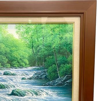 絵画・額縁・油絵・岡 恵一・奧入瀬・F 4号・美術品・インテリア・雑貨 絵画・額縁・油絵・岡 恵一・奧入瀬・F 4号・美術品・インテリア