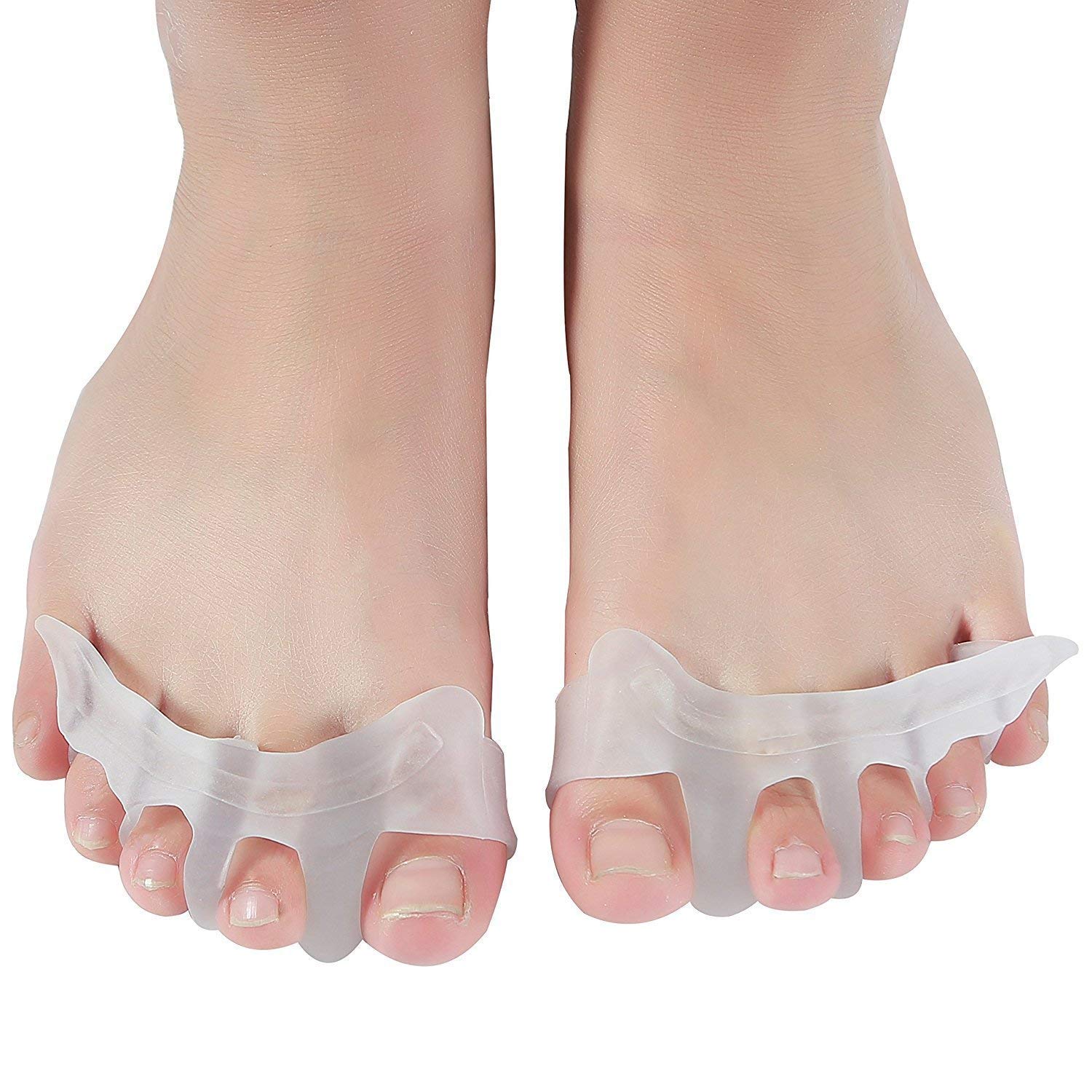 Tutore Alluce Valgo Correttore - Separatore Dita Piede - Supporti per i piedi - Raddrizza dita silicone, dita a martello, divaricatore