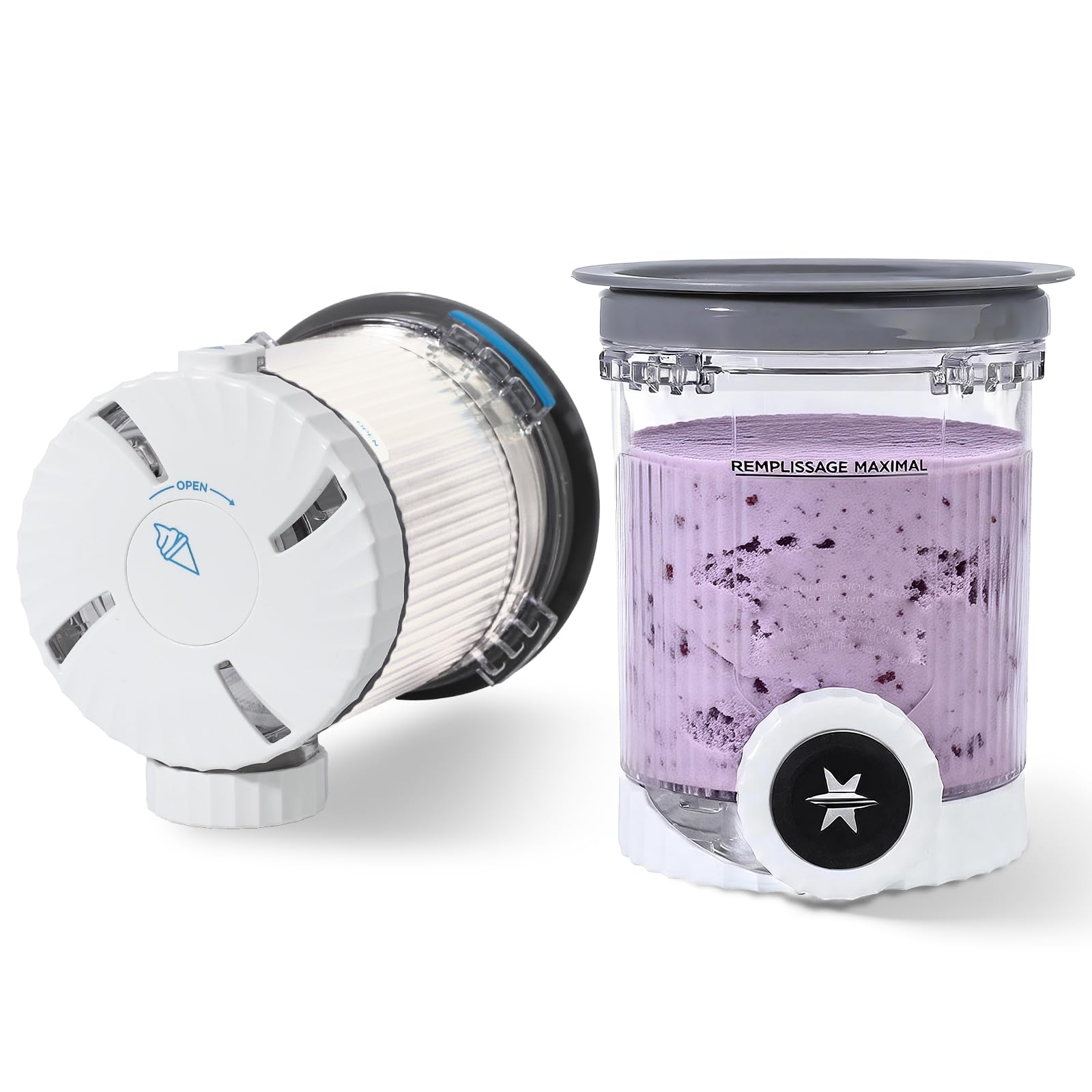 Couvercle pour coupe à glace Ninja Swirl et CREAMi NC701UK NC700, lot de 2