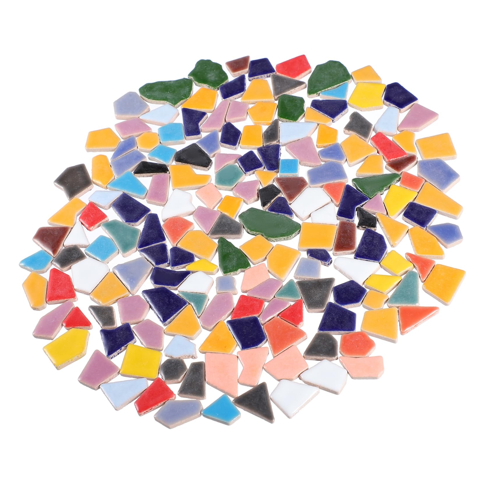Piezas de Mosaico de Cerámica Irregulares Azulejos Prácticos y Creativos de 200g para Bricolaje Ideales para Jardín y Parque