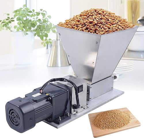 Molinillo eléctrico de granos de cebada molinillo de malta molinillo de granos molinillo de cereales de acero inoxidable de grado alimentario 4