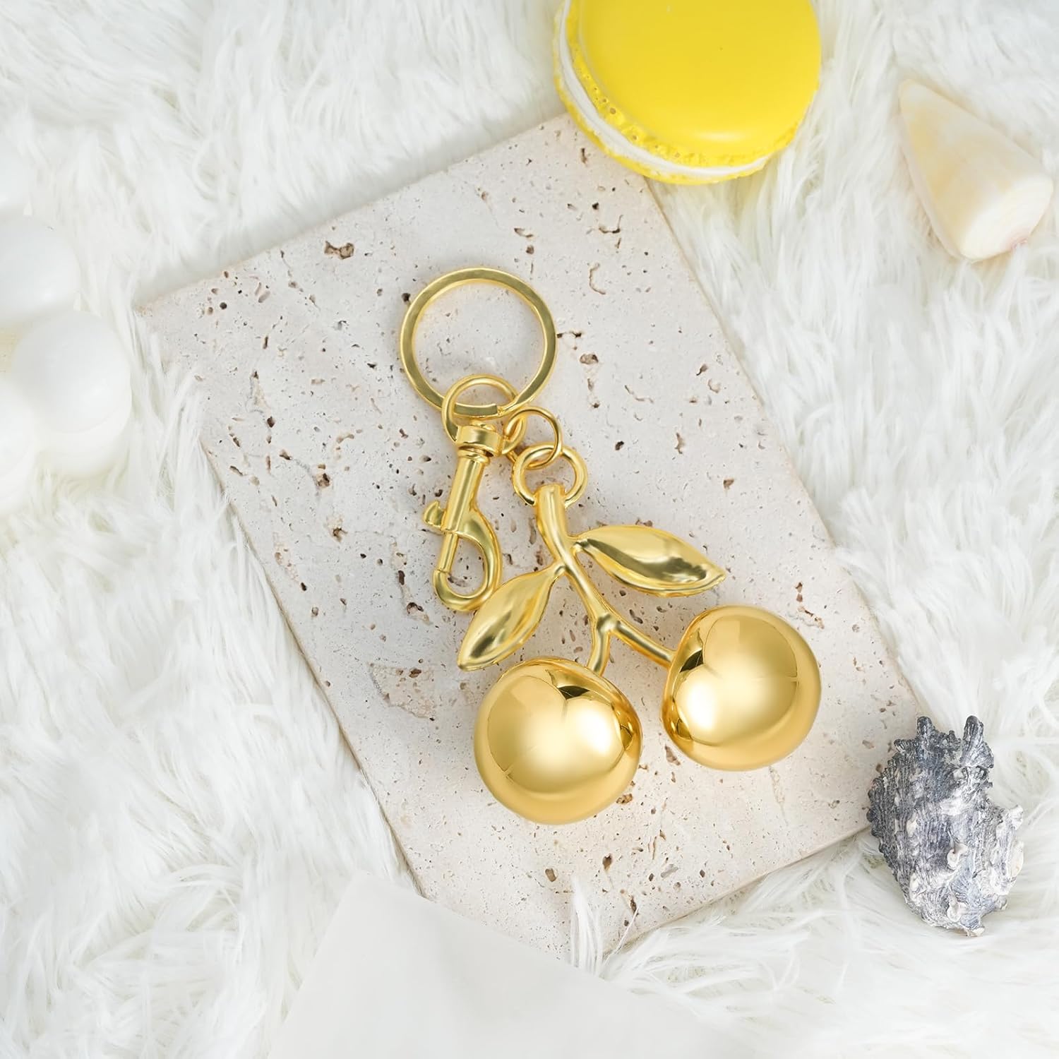 Cherry Keychain for Women Apple Strawberry Bag Charm Key Chain Accessories Gifts for Birthday Christmas - Image 6