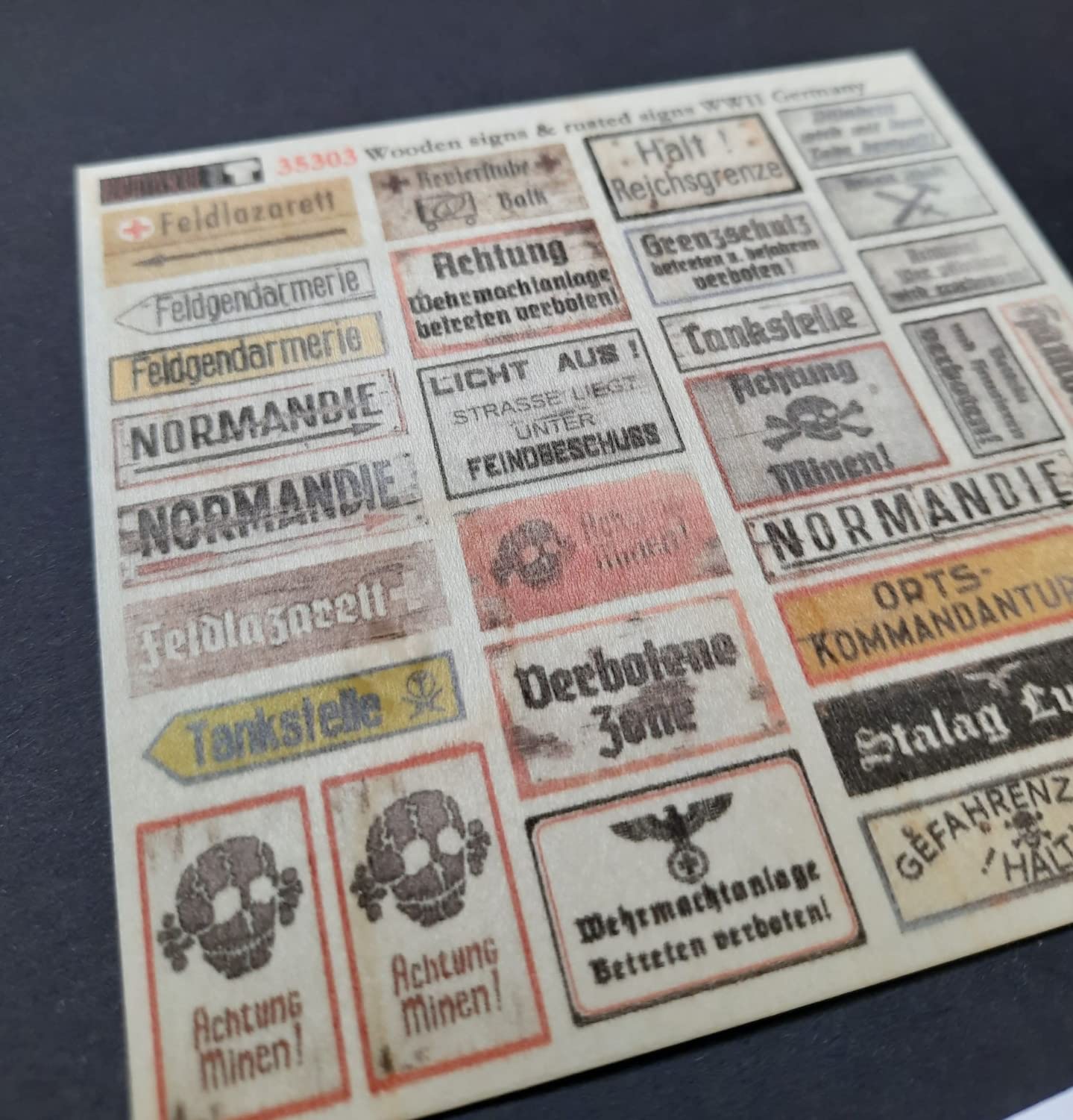 Amazon | リアリティインスケール 1/35 第二次世界大戦 ドイツ戦時標語