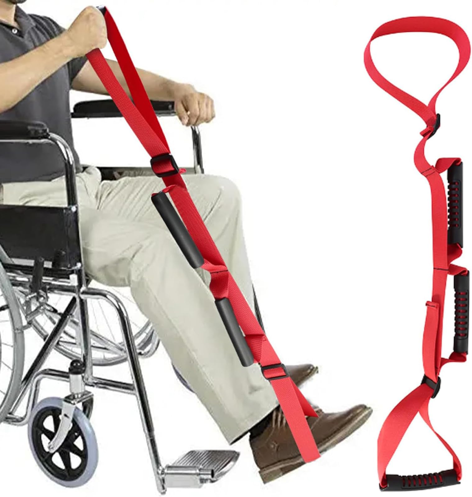 Sangle de levage de jambe CUSMA en nylon renforcé pour aide au remplacement de la hanche