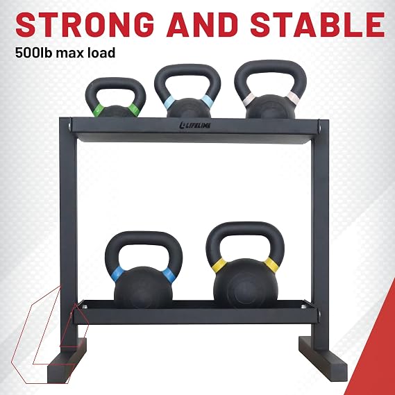 رف تخزين اللياقة البدنية Kettlebell